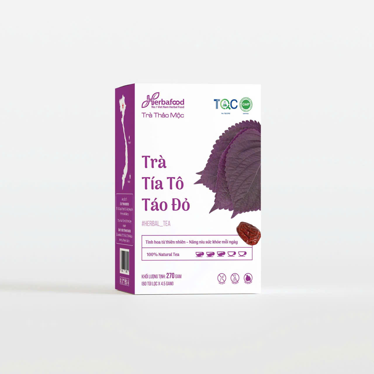 Trà tía tô táo đỏ